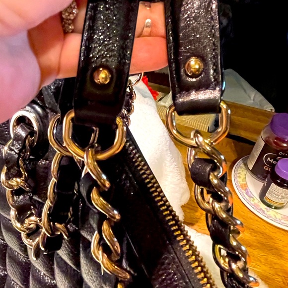 Kate Spade Goldcoast Georgiana Quilted BLK Satchel - Picture 8 of 16